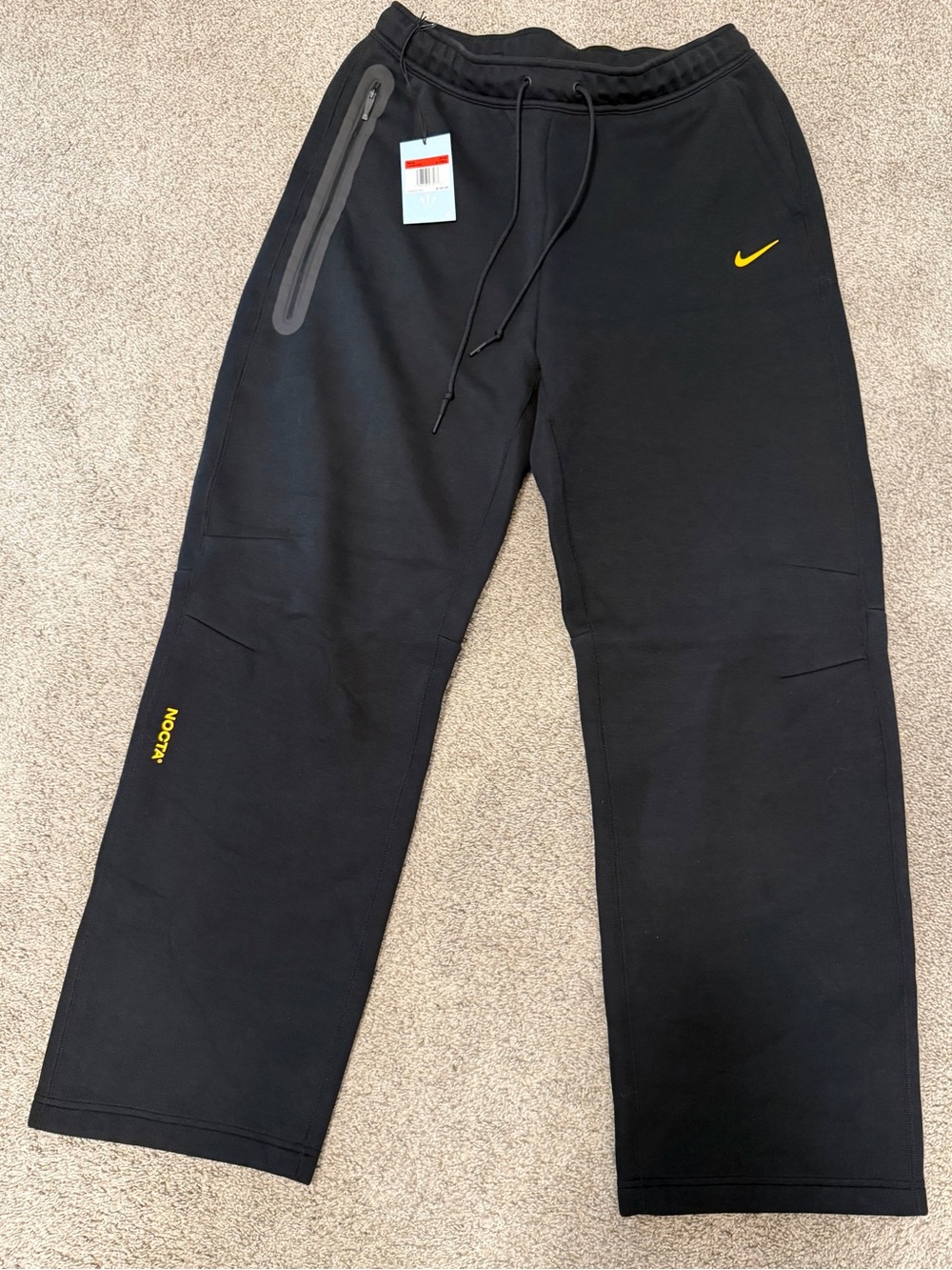 *NWT* NIKE x NOCTA TECH FLEECE PANT Black/Gold FD8460-010 Men’s Sz Large Tall